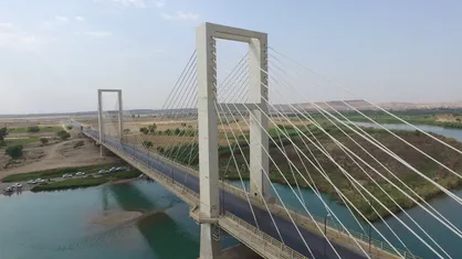 پل کابلی شهید بهرامی شوشتر مسدود شد