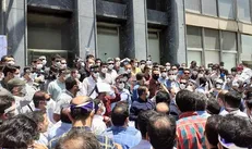 تجمع جانبازان شاغل در وزارت نفت/ اعتراض به منفی شدن فیش حقوقی