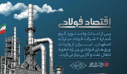 پوستر اقتصاد فولادی اقتصاد بدون نفت
