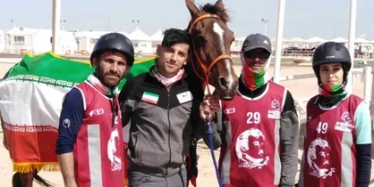 تیم سوارکاری ایران در مسابقات بین&zwnj;المللی قطر نائب قهرمان شد