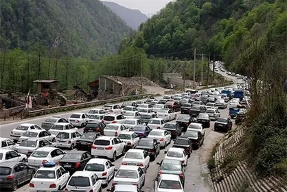 ترافیک سنگین در محور&zwnj;های شمالی/جاده چالوس یکطرفه شد