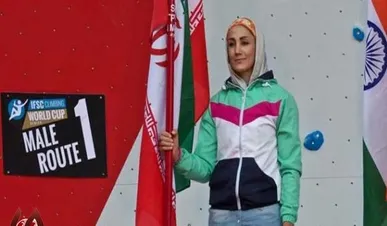 بانوی سنگ‌نورد ایرانی مدال برنز ماده لید را هم تصاحب کرد