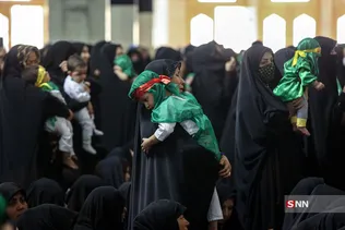 مراسم شیرخوارگان حسینی در حرم حضرت معصومه (س)