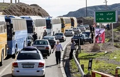 علت ترافیک سنگین در محور ایلام به مهران
