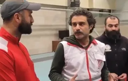 دعوت وحید رهبانی بازیگر سینما و تلویزیون در جمع امدادگران هلال احمر