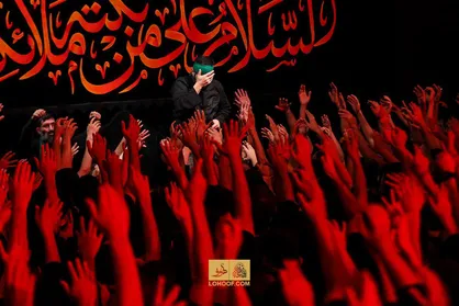 عزاداری شب هشتم محرم ۹۸ با مداحی سیدمجید بنی فاطمه +تصاویر