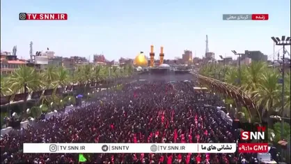 اذان ظهر در حرم امام حسین (ع)