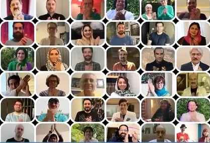 ادای احترام هنرمندان موسیقی ایران به کادر درمان +فیلم
