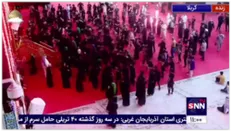 سینه زنی عزاداران حسینی در روز پنجم ماه محرم کربلای معلی