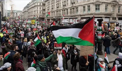 فریاد اعتراض به ۷۸ سال اشغال فلسطین در لندن طنین&zwnj;انداز شد