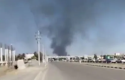 آتش&zwnj;سوزی در مشهد مربوط به حریق کارخانه موتورسیکلت است