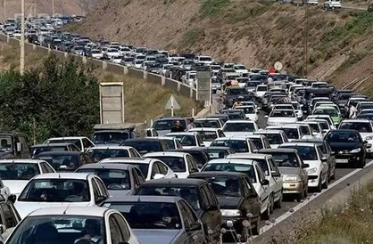 ترافیک سنگین در آزادراه قزوین&ndash;کرج&ndash;تهران