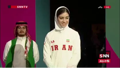 مراسم اهدای مدال مسابقات موی تای بازی های همبستگی کشورهای اسلامی