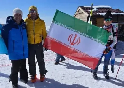 رفتار جوانمردانه اسکی باز ایرانی در مسابقات ازبکستان