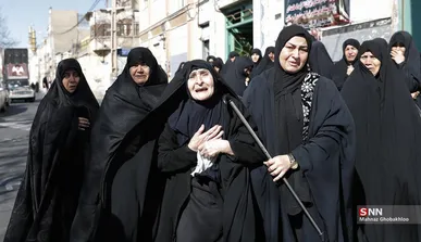 تشییع پیکر شهید حجت الاسلام محسن مهدوی (کلاته) در منطقه ۱۲ تهران