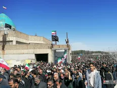 خروش بی پایان مردم بیرجند هفت روز پس از شهادت رهبر انقلاب + فیلم