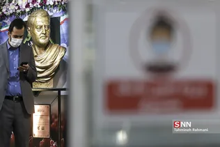  رونمائی از سردیس شهید سلیمانی در ساختمان شرکت بهره برداری متروی تهرن 