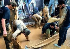 آئین گِل‌ مالی لرستان ثبت ملی شد + تصاویر