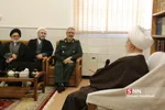  دیدار سردار غلامحسین غیب پرور با حضرت آیت الله العظمی مکارم شیرازی