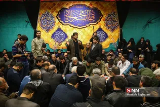 مراسم تشییع بسیجی شهید «محمد مهدی رضوان»