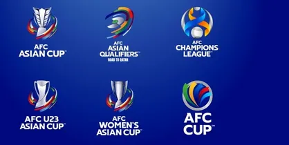 رونمایی AFC از ۶ لوگوی جدید مسابقات فوتبال آسیا