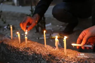 یادبود شهدای مسجد قندوز در مقابل کنسولگری افغانستان