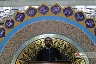 حجت‌الاسلام والمسلمین مصطفی رستمی در مراسم تجدید میثاق دانشگاهیان با آرمان های امام(ره)