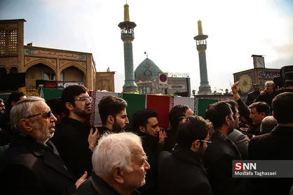 تشییع پیکر سه شهید سانحه هوایی در تهران