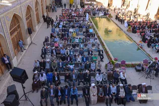 جشن میلاد کریم اهل بیت(ع) در شیراز، با سخنرانی آیت الله دژکام نماینده مقام معظم رهبری در فارس و امام جمعه شیراز و قرائت قرآن توسط سید مصطفی حسینی قاری بین المللی قرآن در مسجد نصیرالملک شیراز