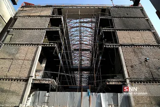 بازدید فتاح رییس بنیاد مستضعفان از روند ساخت پلاسکو