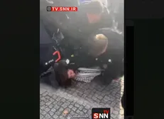 حمله خشونت‌آمیز پلیس برلین به تظاهرات حامی فلسطین + فیلم