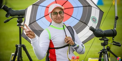 مسابقات جهانی تیراندازی با کمان؛ زهرا نعمتی حذف شد