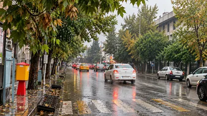 پاییز بارانی در ساری؛ وقتی آسمان مازندران رنگ دیگری می&zwnj;گیرد/بارش باران شنبه ۱۸ مهر ۱۴۰۵+ فیلم