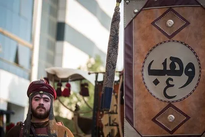 ورود نمادین کاروان امام حسین(ع) به کربلا + تصاویر