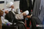 عمامه‌گذاری طلاب در میلاد امام حسین(ع)