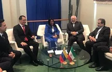 گفتگوی ظریف با معاون رئیس جمهور ونزوئلا و وزرای چند کشور