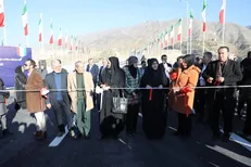 افتتاح پل شهید سید حسن نصرالله در البرز / شاهکار مهندسی برای تسهیل ترافیک غرب استان + فیلم‌وعکس