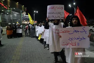 تحصن اعلام خون خواهی دانشجویان در فرودگاه مهرآباد