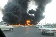 حادثه دلخراش در ایام نوروز؛ ۳ سرنشین وانت بر اثر تصادف سوختند