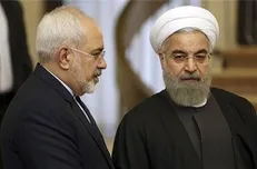 دیدار روحانی با ظریف در وزارت امور خارجه