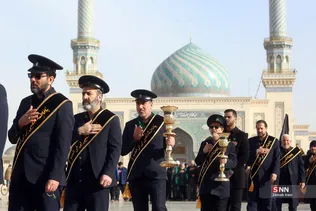 دسته عزای خادمان کریمه اهل بیت(س) در سوگ امام موسی کاظم(ع)