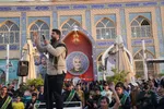 عطرافشانی گلزار شهدای بین المللی کرمان به روایت تصویر