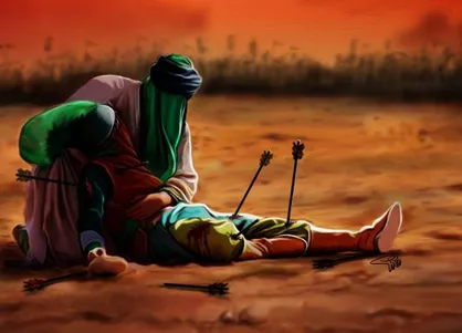 تصویر سازی شهادت حضرت علی اکبر (ع)