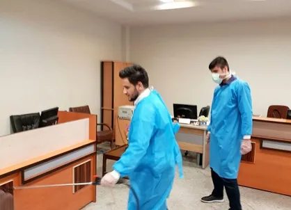 دانشگاه پیام نور خرم&zwnj;آباد ضدعفونی شد
