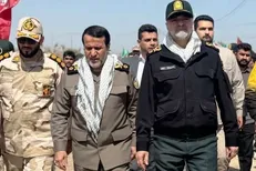 حضور سردار رادان در یادمان شهدای والفجر ۸