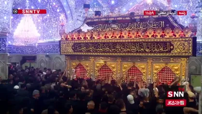 تصاویر زنده از کربلای معلی و حضور زائران عاشق روز تاسوعا در حرم امام حسین (ع) وحضرت عباس (ع)