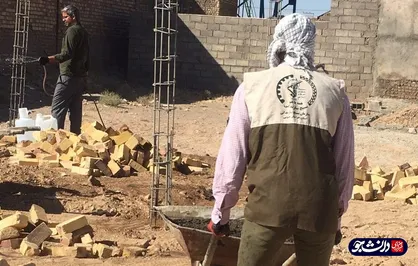 دانشجویان جهادگر قائنی یک باب منزل در روستای اسفشاد احداث کردند