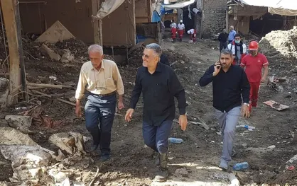 فعالیت جهادی دامپزشکی پایتخت درمناطق سیل زده امامزاده داوود