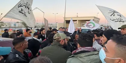 تظاهرات عراقی&zwnj;ها در اعتراض به مخالفت با نصب یادمان شهیدان سلیمانی و ابومهدی