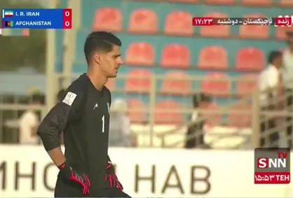 گل اول افغانستان به ایران در دقیقه ۲۱ + فیلم